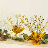 6 Pack Metallic Gold Star Foil Spray Centerpiece Table Decoration