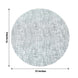 10 Pack Metallic Silver Glitter Mesh Round Table Mats, 13inch Polyester Dining Placemats