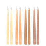 8 Pack Mixed Natural Flameless LED Taper Candles, 11inch Flickering Battery Operated Candles#whtbkgd