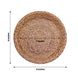 25 Pack Natural Disposable Party Plates With Woven Rattan Print