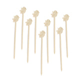 100 Pack Natural Eco Friendly Bird Bamboo Skewers Cocktail Picks 5inch Biodegradable#whtbkgd