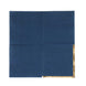 50 Pack Navy Blue Disposable Cocktail Napkins with Gold Foil Edge#whtbkgd