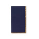 50 Pack Navy Blue Soft 2 Ply Disposable Party Napkins with Gold Foil Edge#whtbkgd