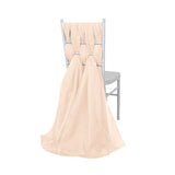 5 Pack | Nude DIY Premium Designer Chiffon Chair Sashes | 22" x 78"