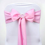 5 PCS | 6" x 108" Pink Polyester Chair Sash