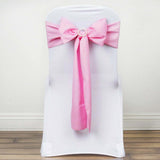 5 PCS | 6" x 108" Pink Polyester Chair Sash