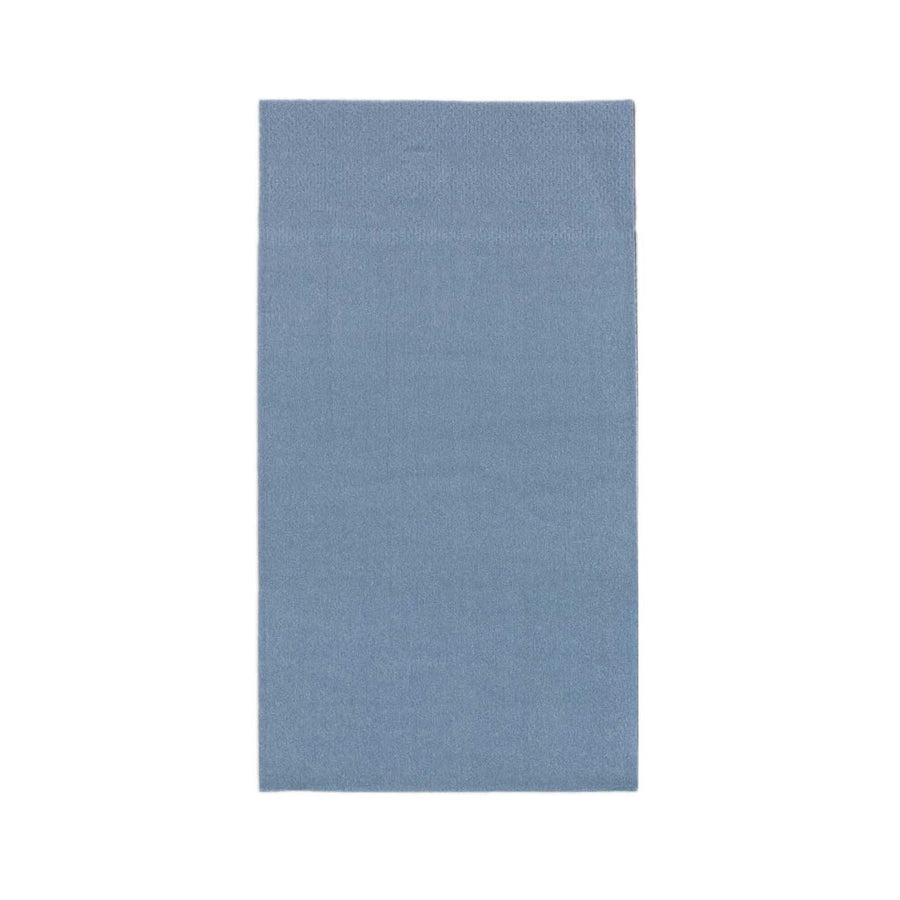50 Pack 2 Ply Soft Dusty Blue Disposable Party Napkins, Wedding Reception Dinner Paper#whtbkgd