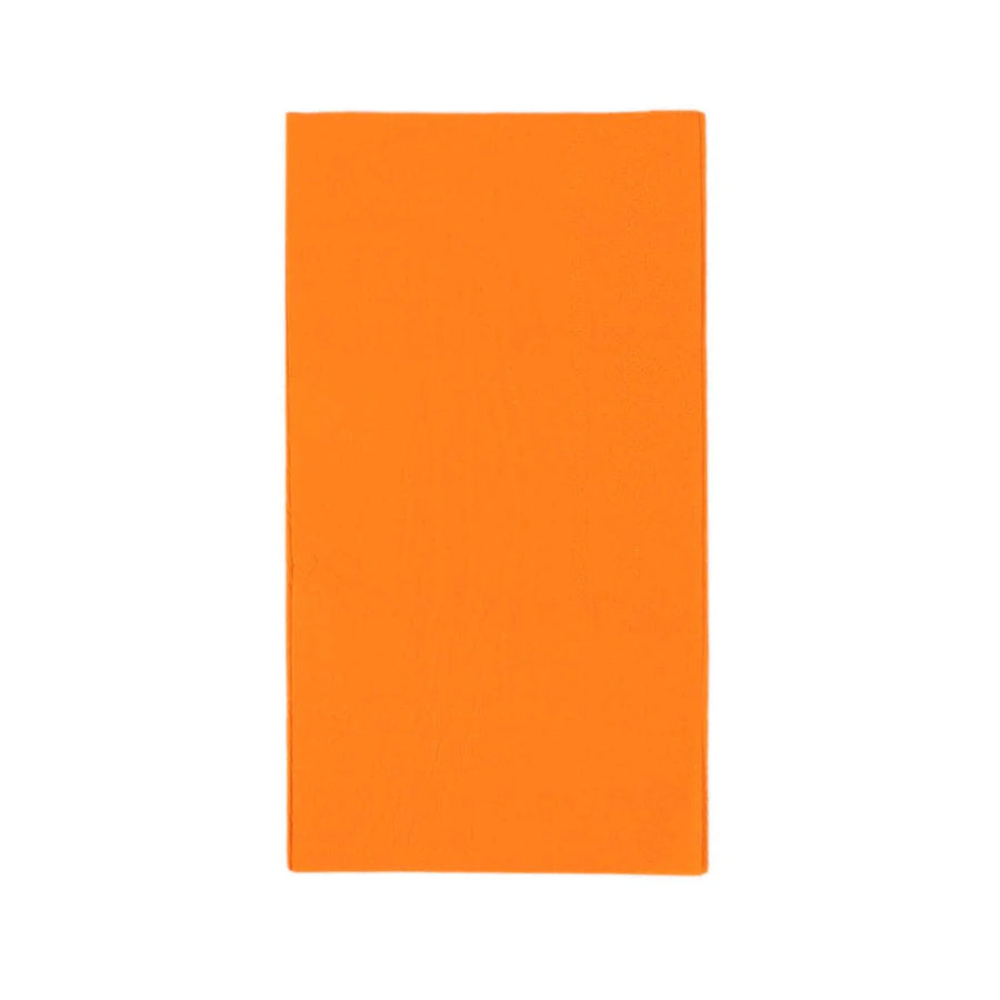 50 Pack 2 Ply Soft Orange Disposable Party Napkins, Wedding Reception Dinner Paper Napkins#whtbkgd