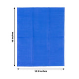 50 Pack 2 Ply Soft Royal Blue Disposable Party Napkins, Wedding Reception Dinner