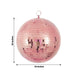 10inch Blush / Rose Gold Foam Disco Mirror Ball With Hanging Swivel Ring, Holiday Party Decor