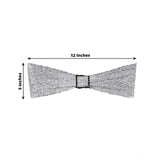 5 Pack | Silver Metallic Shimmer Tinsel Spandex Chair Sashes