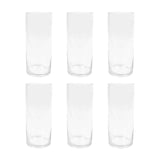 6 Pack | 12inch Round Heavy Duty Clear Cylinder Glass Vases, Tall Flower Vase