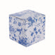25 Pack White Blue Chinoiserie Floral Print Paper Favor Boxes, Cardstock Candy Gift Box#whtbkgd
