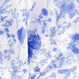 20inch 5 Pack White Blue Chinoiserie Floral Print Satin Cloth Dinner NapkinsWrinkleResistant#whtbkgd