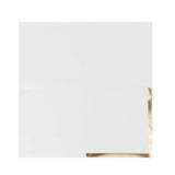 50 Pack White Disposable Cocktail Napkins with Gold Foil Edge#whtbkgd
