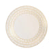 10 Pack White Disposable Serving Plates With Gold Basketweave Pattern Rim#whtbkgd