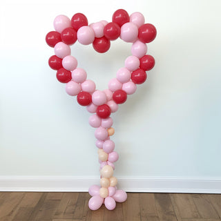 Experience Joyful Celebrations with White Heart Shaped Balloon Holders