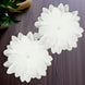 2 Pack 20" White Life-Like Soft Foam Craft Dahlia Flower Heads