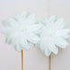 2 Pack 24" White Life-Like Soft Foam Craft Dahlia Flower Heads