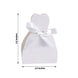 100 Pack White Wedding Dress Candy Gift Boxes, Party Favor Boxes with Ribbon Ties - 2.5x3.5inch