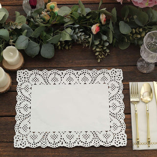 Elevate Your Tables with White Lace Paper Doilies