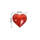 250 Pcs Red Acrylic Heart Diamond Gems Table Scatters, Translucent Valentine's Day Ornaments Vase