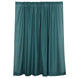 2 Pack Peacock Teal Polyester Event Curtain Drapes, 10ftx8ft Backdrop Event Panels With Rod Pockets 