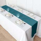 Unleash Your Creativity with the Peacock Teal Polyester Table Runner