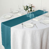12x108inch Peacock Teal Polyester Table Runner