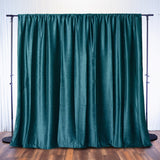 8ftx8ft Peacock Teal Premium Smooth Velvet Event Curtain Drapes, Privacy Backdrop Event Panel with Rod Pocket