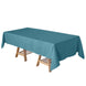 60x102inch Peacock Teal Polyester Rectangular Tablecloth