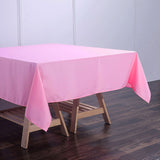 Pink Polyester Square Tablecloth 70"x70"