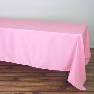 Elevate Your Event Decor with a Pink Rectangle Tablecloth