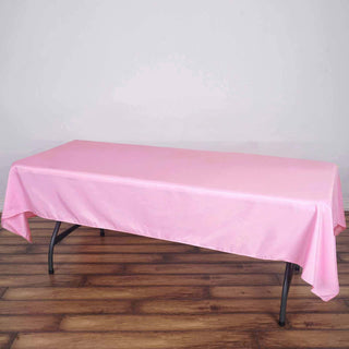 Create Unforgettable Events with the Pink Seamless Polyester Tablecloth