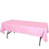 60x102inch Polyester Tablecloth - Pink