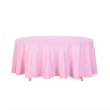 108inch Pink Polyester Round Tablecloth