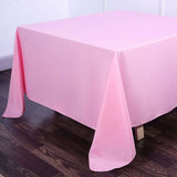 90inch Pink Seamless Square Polyester Table Overlay