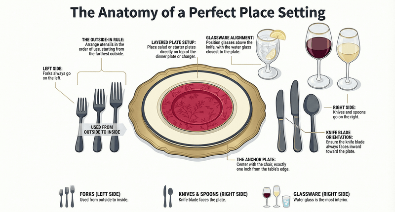 place setting infographic