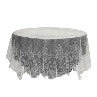 Elegant Ivory Lace Tablecloth for a Timeless Touch