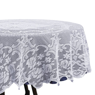 Elegant White Lace Tablecloth for a Timeless Look