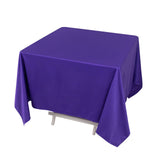 70inch Purple Premium Scuba Wrinkle Free Square Tablecloth, Seamless Scuba Polyester Tablecloth