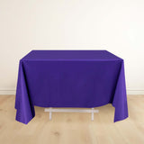 70inch Purple Premium Scuba Wrinkle Free Square Tablecloth, Seamless Scuba Polyester Tablecloth