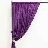 8feet Purple Premium Velvet Backdrop Stand Curtain Panel, Privacy Drape