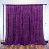 8feet Purple Premium Velvet Backdrop Stand Curtain Panel, Privacy Drape