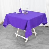 54inch Purple 200 GSM Seamless Premium Polyester Square Tablecloth