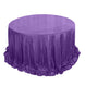 132inch Purple Premium Sequin Round Tablecloth, Sparkly Tablecloth