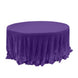 120" Purple Premium Sequin Round Tablecloth