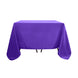 Purple Polyester Square Tablecloth 90Inch