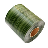 50 Yards | 4inch Green Ti Leaf Two Sided Floral Waterproof Satin Ribbon#whtbkgd