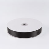 Black satin ribbon roll on white background#whtbkgd